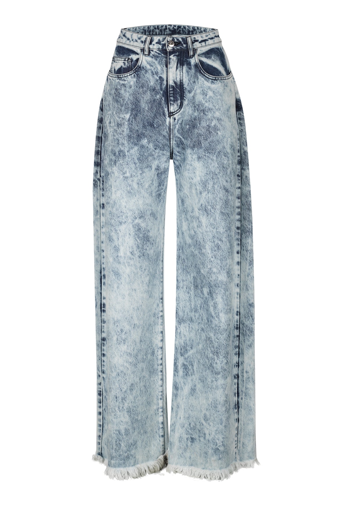 Flare trousers | Washed denim – piupiuchick