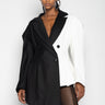 BLACK AND WHITE FITTED BLAZER marques almeida