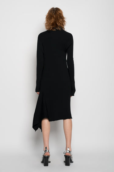 BLACK DRAPED NECK DRESS marques almeida