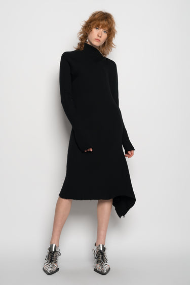 BLACK DRAPED NECK DRESS marques almeida