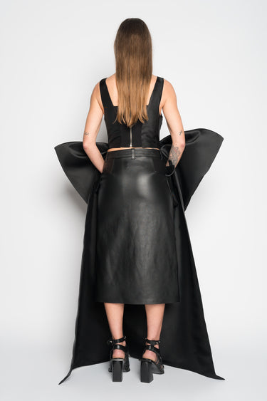 BLACK FRONT BOW TOP marques almeida