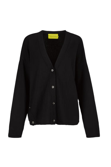 BLACK MERINO DECONSTRUCTED CARDIGAN marques almeida