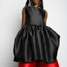 BLACK SHORT SLEEVELESS PUFF DRESS marques almeida