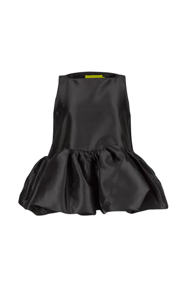 BLACK SLEEVELESS PUFF HEM TOP marques almeida