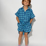 BLUE GINGHAM BOXER SHORTS makids