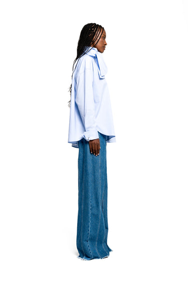 DENIM BOYFRIEND TROUSERS WITH SEAM LINES marques almeida