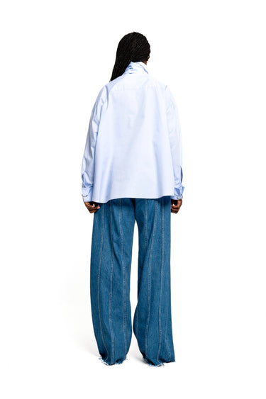 DENIM BOYFRIEND TROUSERS WITH SEAM LINES marques almeida