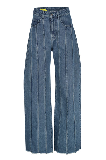 DENIM BOYFRIEND TROUSERS WITH SEAM LINES marques almeida