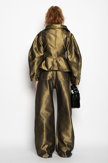 GOLD DENIM POINTY JACKET marques almeida