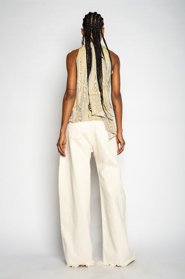 GOLD DRAPED BLOUSE marques almeida