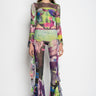 GRAFFITI PRINT MESH TROUSERS marques almeida