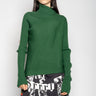 GREEN DRAPED JUMPER IN MERINO KNIT MARQUES ALMEIDA