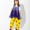 PURPLE LAYERED TULE TOP T SHIRT ma kids