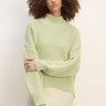 LIGHT GREEN TURTLENECK KNIT JUMPER marques almeida everlane