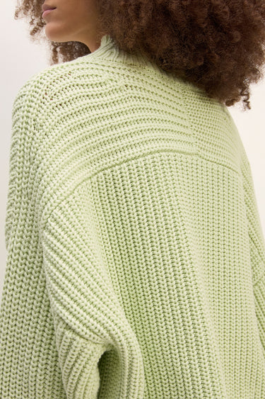 LIGHT GREEN TURTLENECK KNIT JUMPER marques almeida everlane