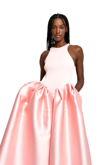 LIGHT PINK FULL SKIRT TANK TOP DRESS marques almeida