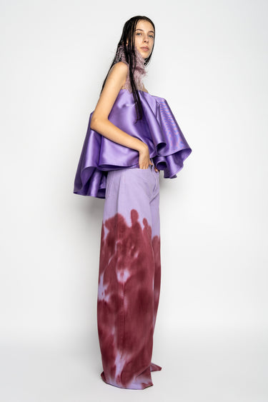 LILAC AND BURGUNDY TIE DYE BOYFRIENDS marques almeida