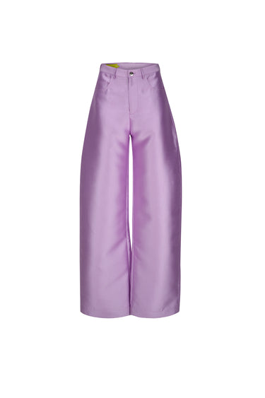 LILAC HEAVY SATIN BOYFRIEND TROUSERS marques almeida