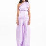 LILAC HEAVY SATIN BOYFRIEND TROUSERS marques almeida