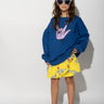 NAVY HAND PRINT SWEATSHIRT makids