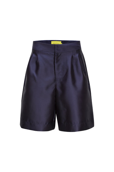 NAVY SKATER SHORTS marques almeida