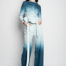 OMBRE DENIM BLUE BOYFRIEND JEANS WITH BELTS marques almeida