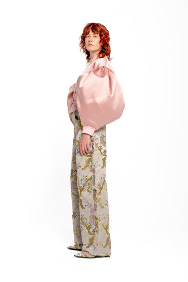 PINK BOMBER JACKET WITH PUFF SLEEVES marques almeida