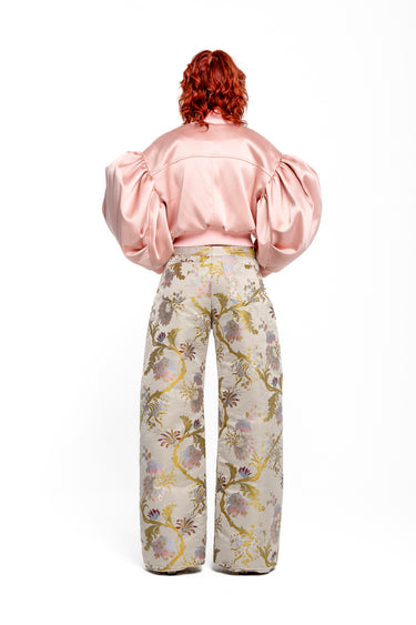 PINK BOMBER JACKET WITH PUFF SLEEVES marques almeida