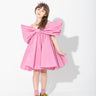 PINK BOW TAFFETA DRESS makids