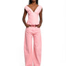 PINK DRILL BOYFRIEND TROUSERS marques almeida