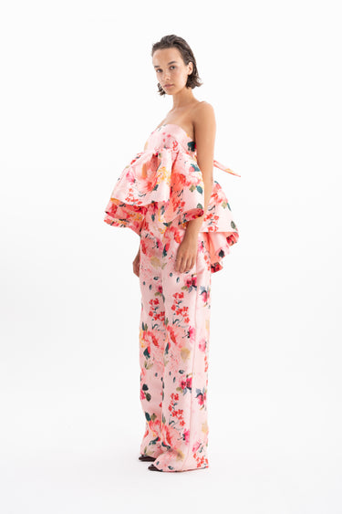 PINK FLORAL BOYFRIEND TROUSERS MARQUES ALMEIDA