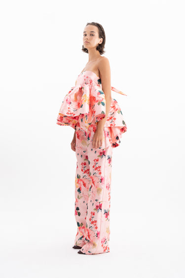 PINK FLORAL BOYFRIEND TROUSERS MARQUES ALMEIDA