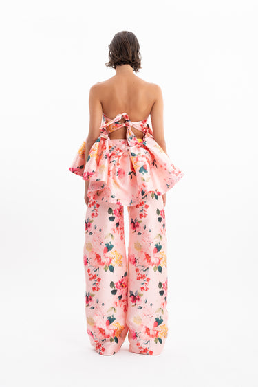 PINK FLORAL BOYFRIEND TROUSERS MARQUES ALMEIDA