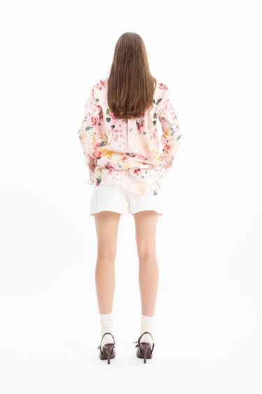 PINK FLORAL LOOSE FIT SHIRT marques almeida