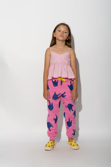 PINK HANDS PRINT SWEATPANTS makids