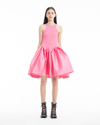 PINK MINI DRESS WITH TANK TOP SCOOPED marques almeida