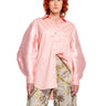 LIGHT PINK SHIRT WITH MIKADO BOMBER SLEEVES marques almeida