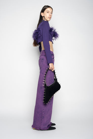 PURPLE BOYFRIEND TROUSERS marques almeida