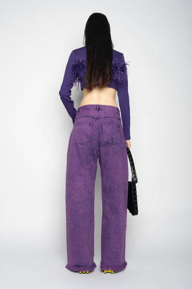 PURPLE BOYFRIEND TROUSERS marques almeida