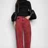 RED DENIM BOYFRIEND TROUSERS marques almeida