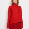 RED DRAPED JUMPER IN MERINO KNIT marques almeida