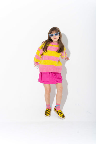 STRIPE CREW NECK KNIT JUMPER makids