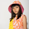 TERRY WAVY PRINT REVERSIBLE BUCKET HAT makids