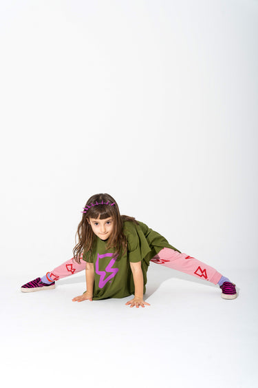 THUNDER PRINT TRACKSUIT TROUSERS makids