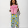 TURQUOISE HANDS PRINT SWEATPANTS makids