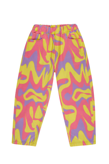 WAVY PRINT BAGGY TROUSERS ma kids