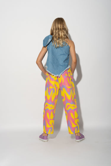 WAVY PRINT BAGGY TROUSERS ma kids