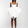 WHITE BIG BOW MINI DRESS marques almeida