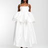 WHITE HIGH WAIST PLEATED FULL SKIRT marques almeida