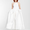 WHITE LONG DRESS WITH FULL SKIRT marques almeida